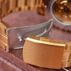 Luxury Gold Men’s Skeleton Automatic Watch
