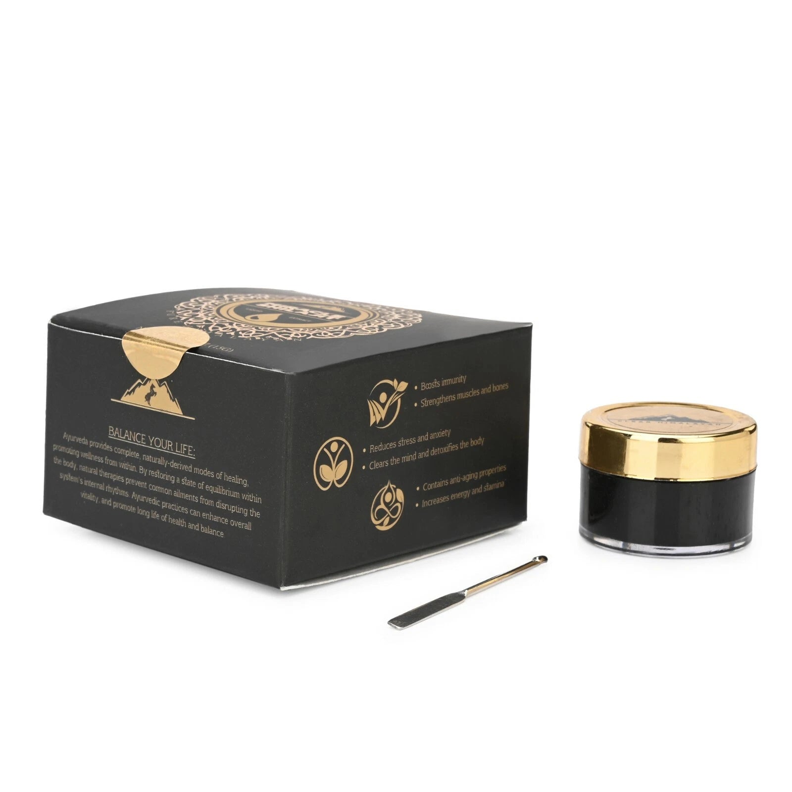 Organic Himalayan Shilajit Resin – 18g | 180 Servings