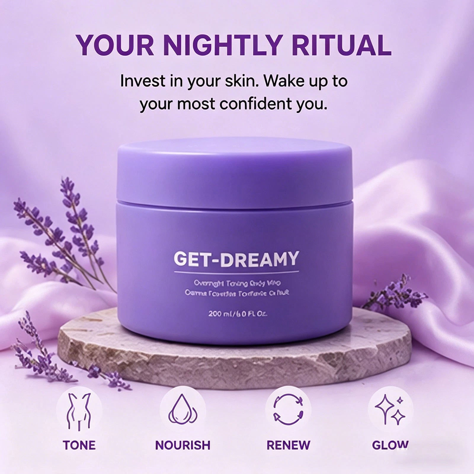 MAËLYS Get-Dreamy Overnight Toning Body Whip – 6.8 Fl Oz / 200ml