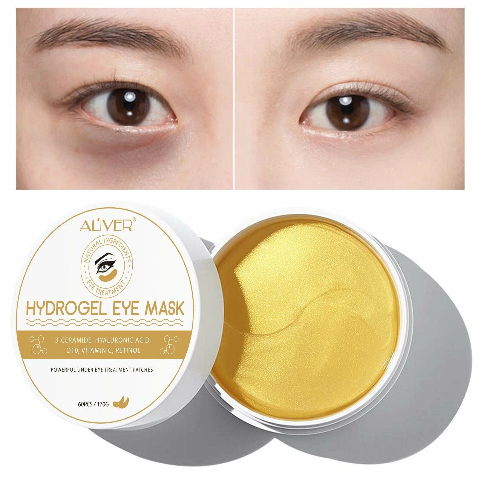 Gold Hydrogel Under Eye Patches 60pc