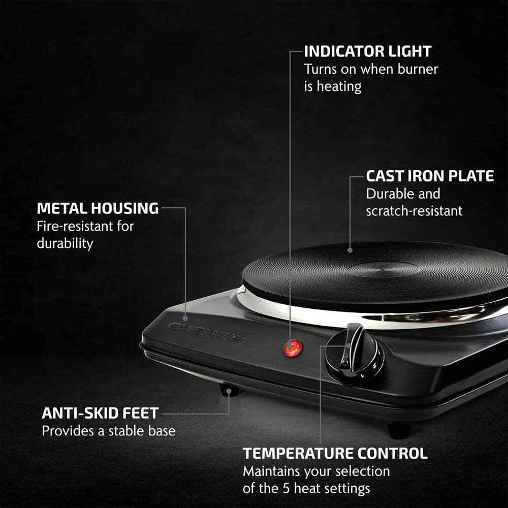 Electric Infrared Single Burner Hot Plate