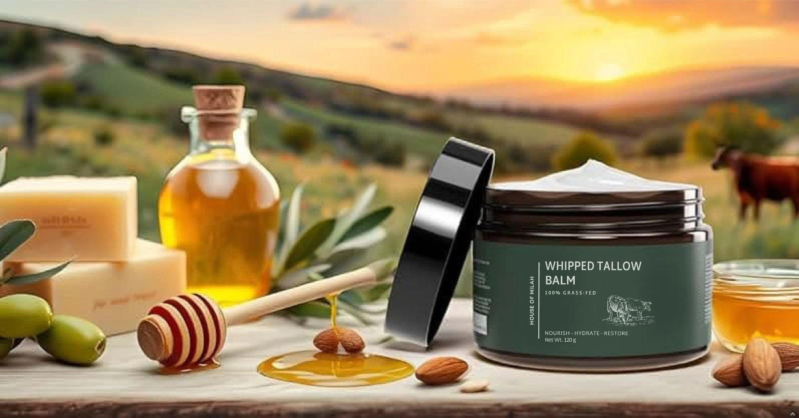 Whipped Beef Tallow Moisturizer – Grass-Fed Tallow Face Balm