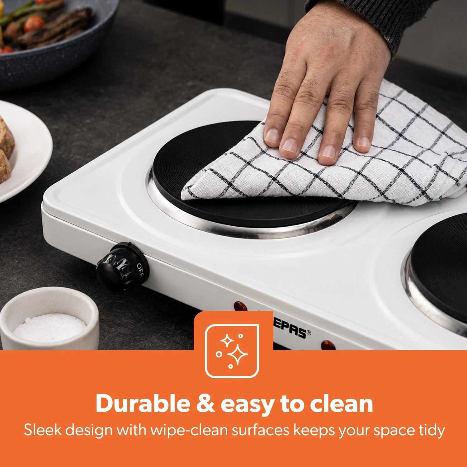Geepas Double Electric Hot Plate 2000W