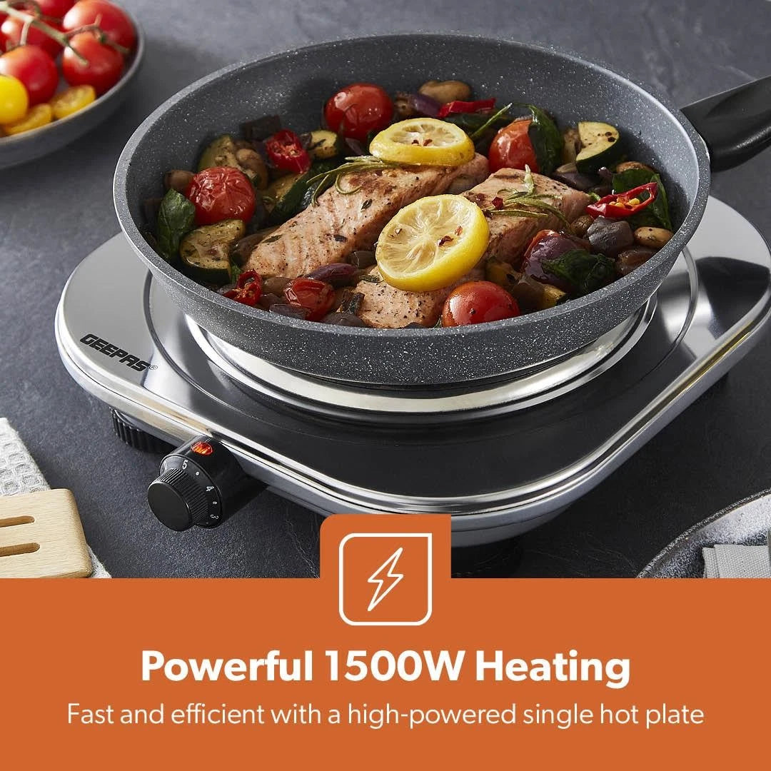 Geepas Single Electric Hot Plate 1500W