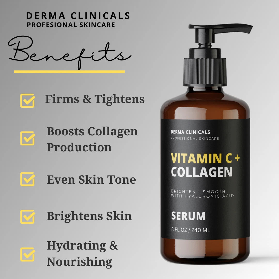 Vitamin C & Collagen Face Serum – Brightening & Anti-Aging 8oz