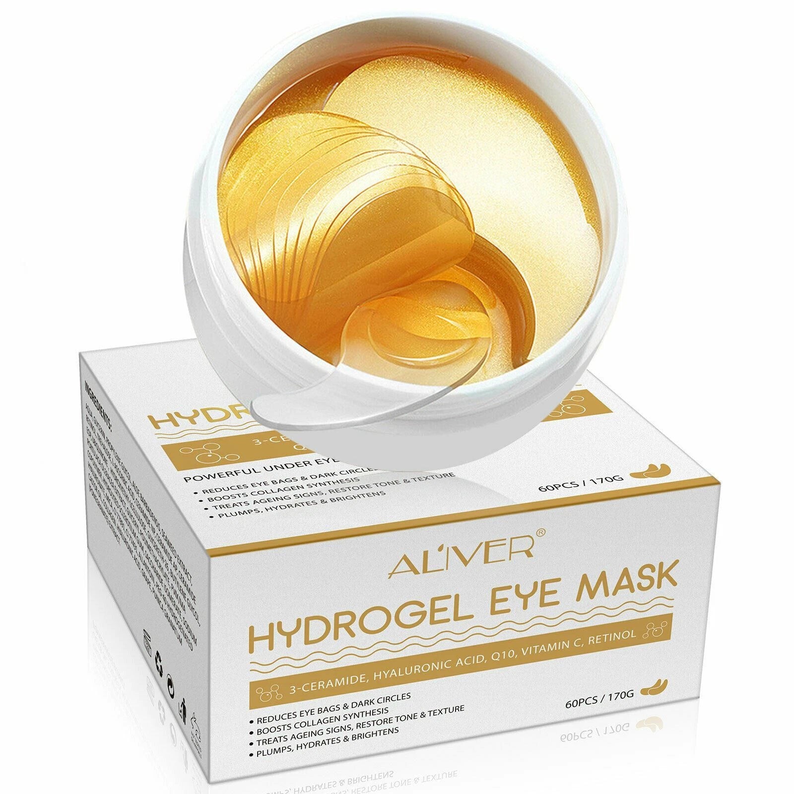 Gold Hydrogel Under Eye Patches 60pc