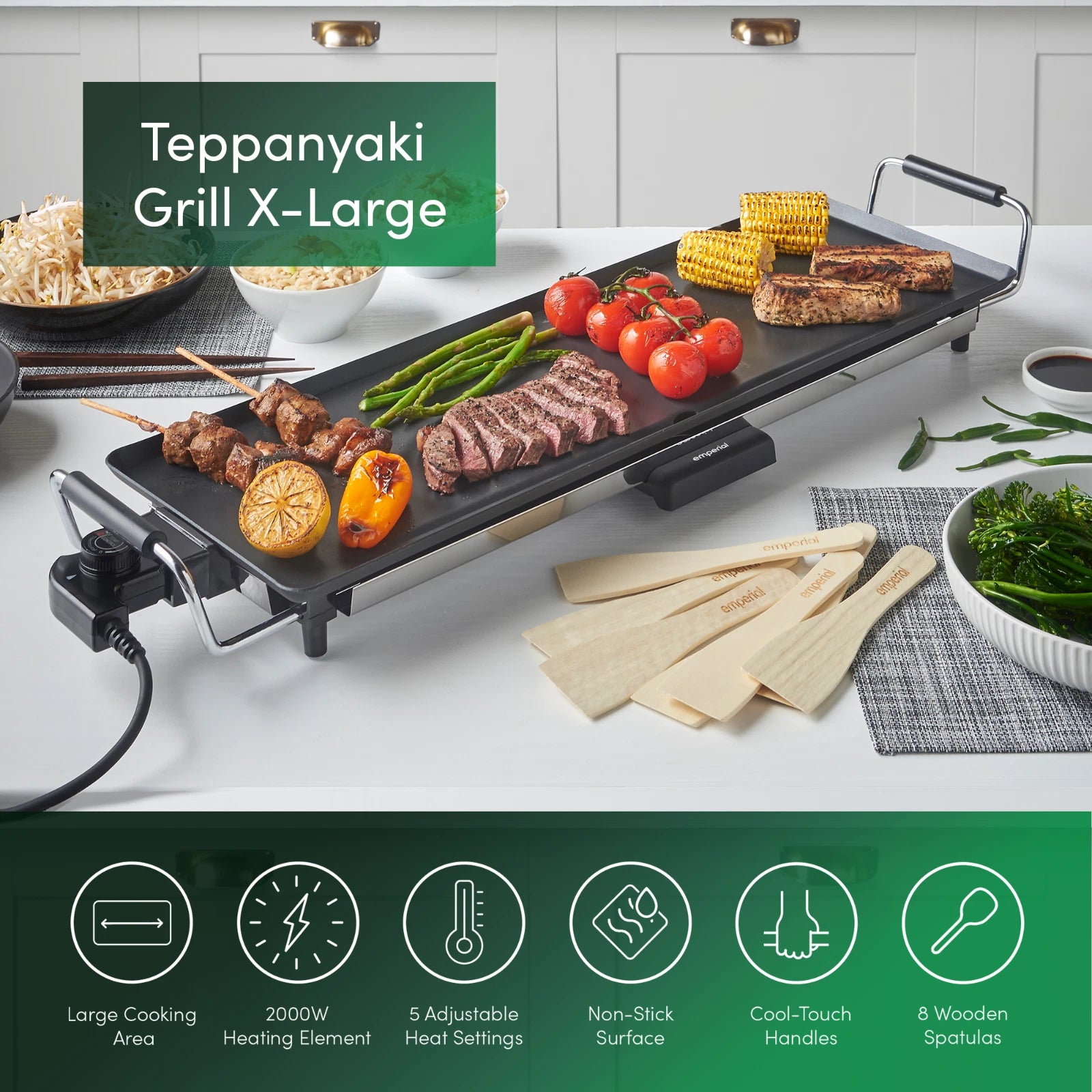 Emperial XL Teppanyaki Grill Electric Griddle