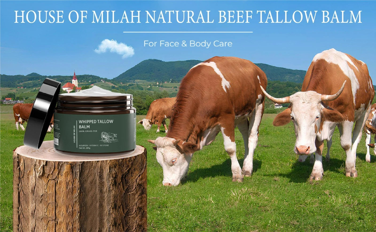 Whipped Beef Tallow Moisturizer – Grass-Fed Tallow Face Balm