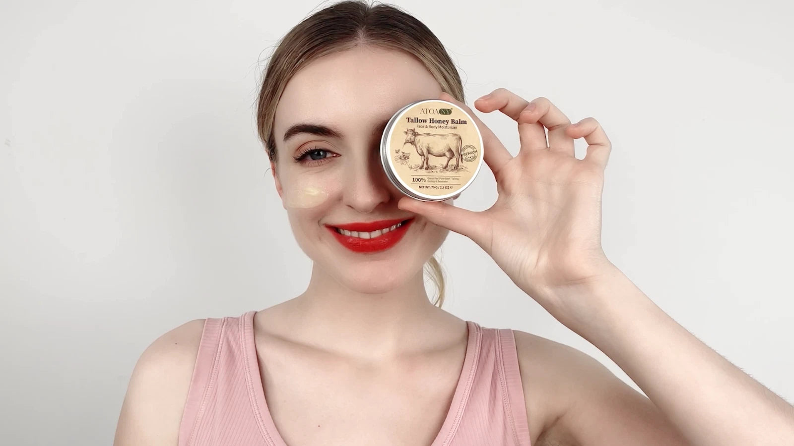Whipped Beef Tallow Honey Balm – Grass-Fed Face Moisturizer