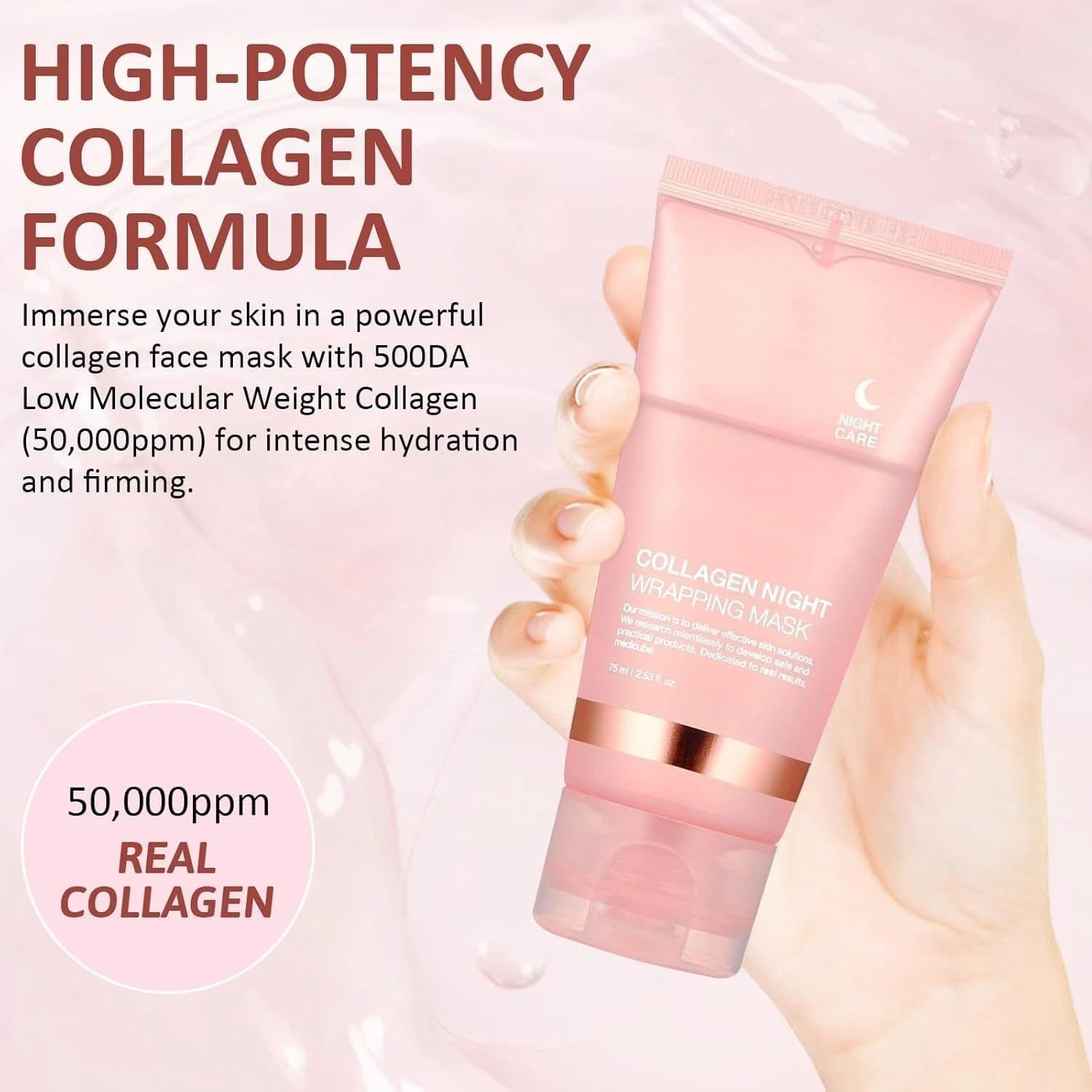 Collagen Night Wrapping Mask – Overnight Hydrating Peel-Off Face Mask