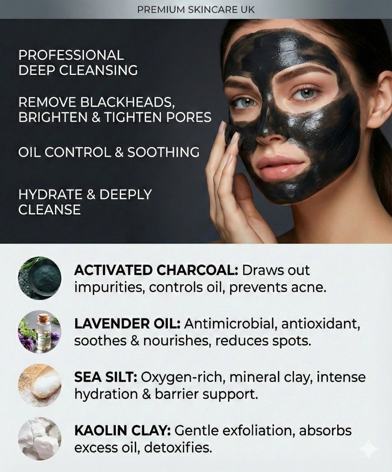 Activated Bamboo Charcoal Peel-Off Face Mask – Deep Cleansing