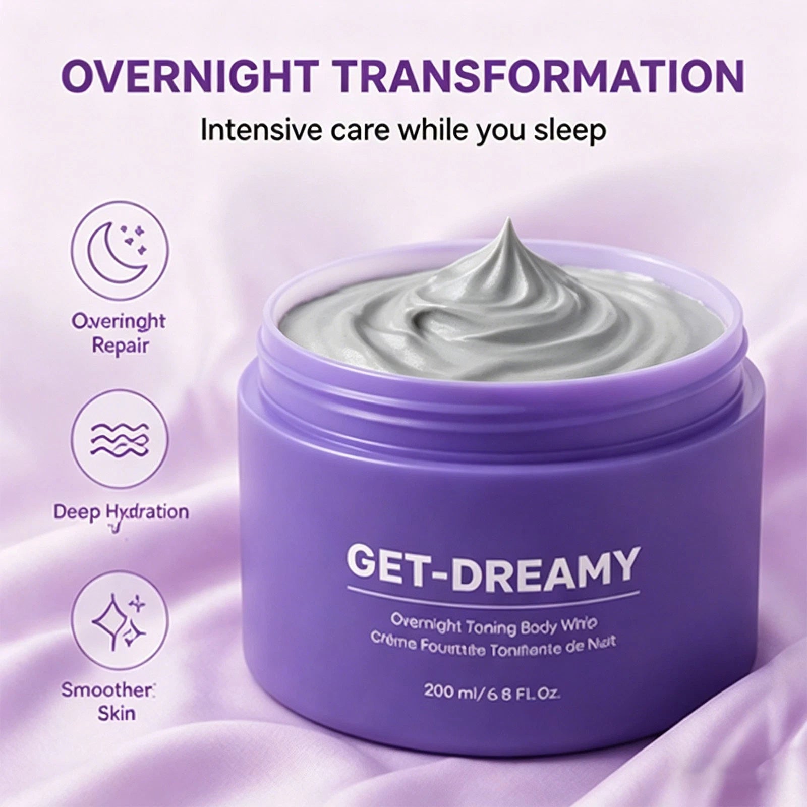 MAËLYS Get-Dreamy Overnight Toning Body Whip – 6.8 Fl Oz / 200ml