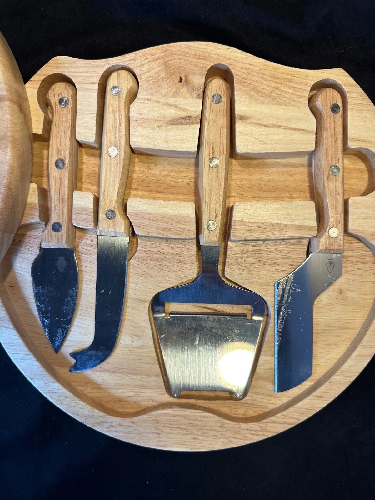 Houston Astros Toscana Solid Wood Cheese Board & Tool Set