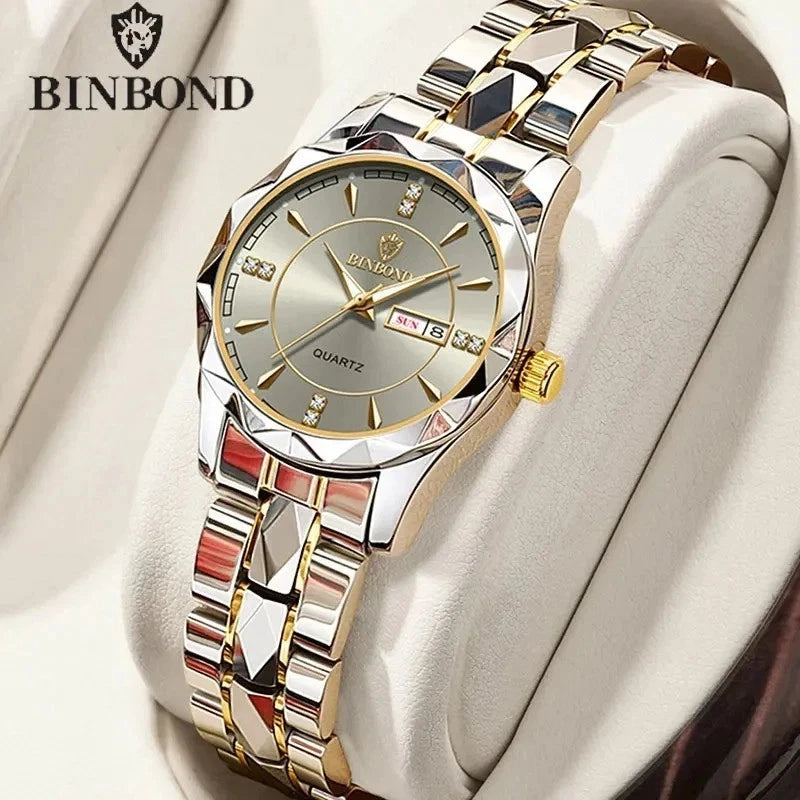 Ladies Luxury Stainless Steel Quartz Watch