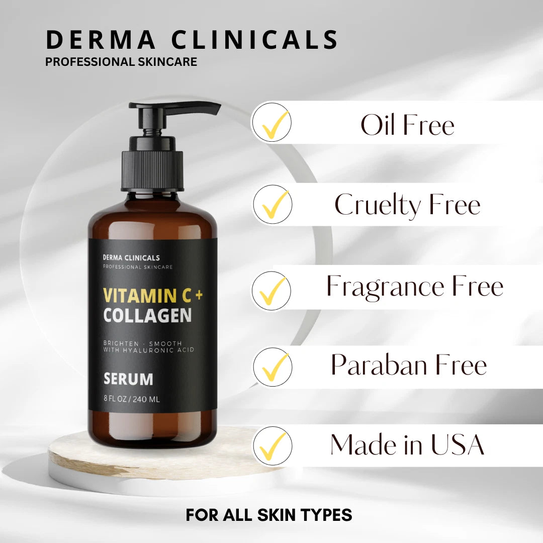 Vitamin C & Collagen Face Serum – Brightening & Anti-Aging 8oz