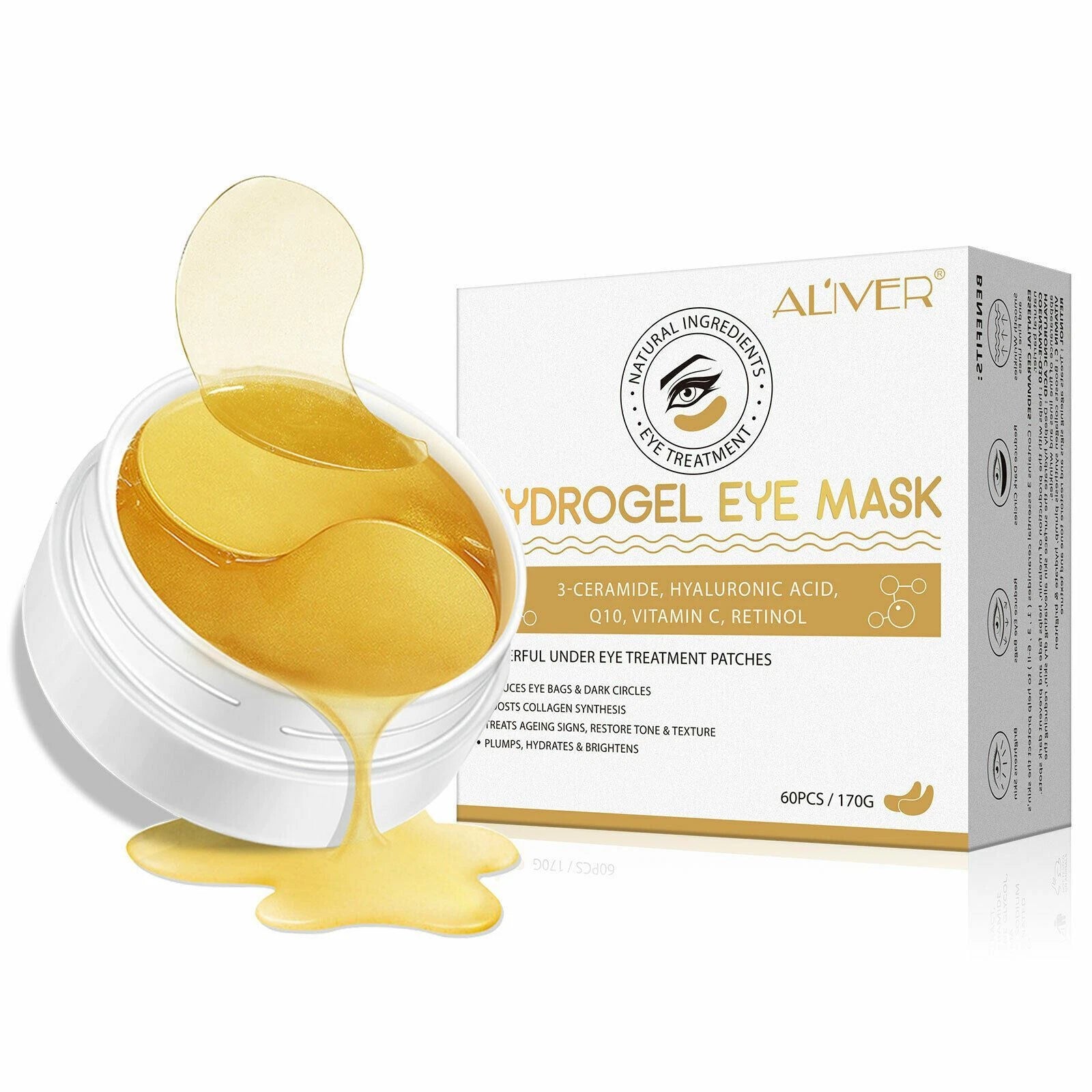 Gold Hydrogel Under Eye Patches 60pc