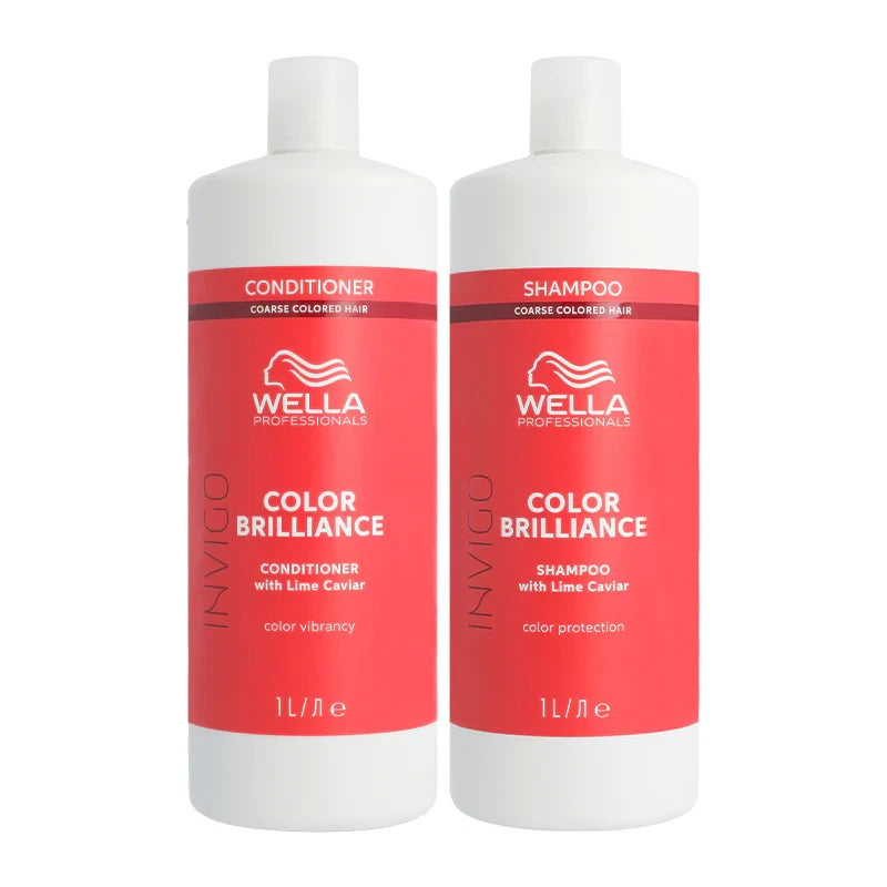 Wella Brilliance Coarse Shampoo & Conditioner – 1000ml