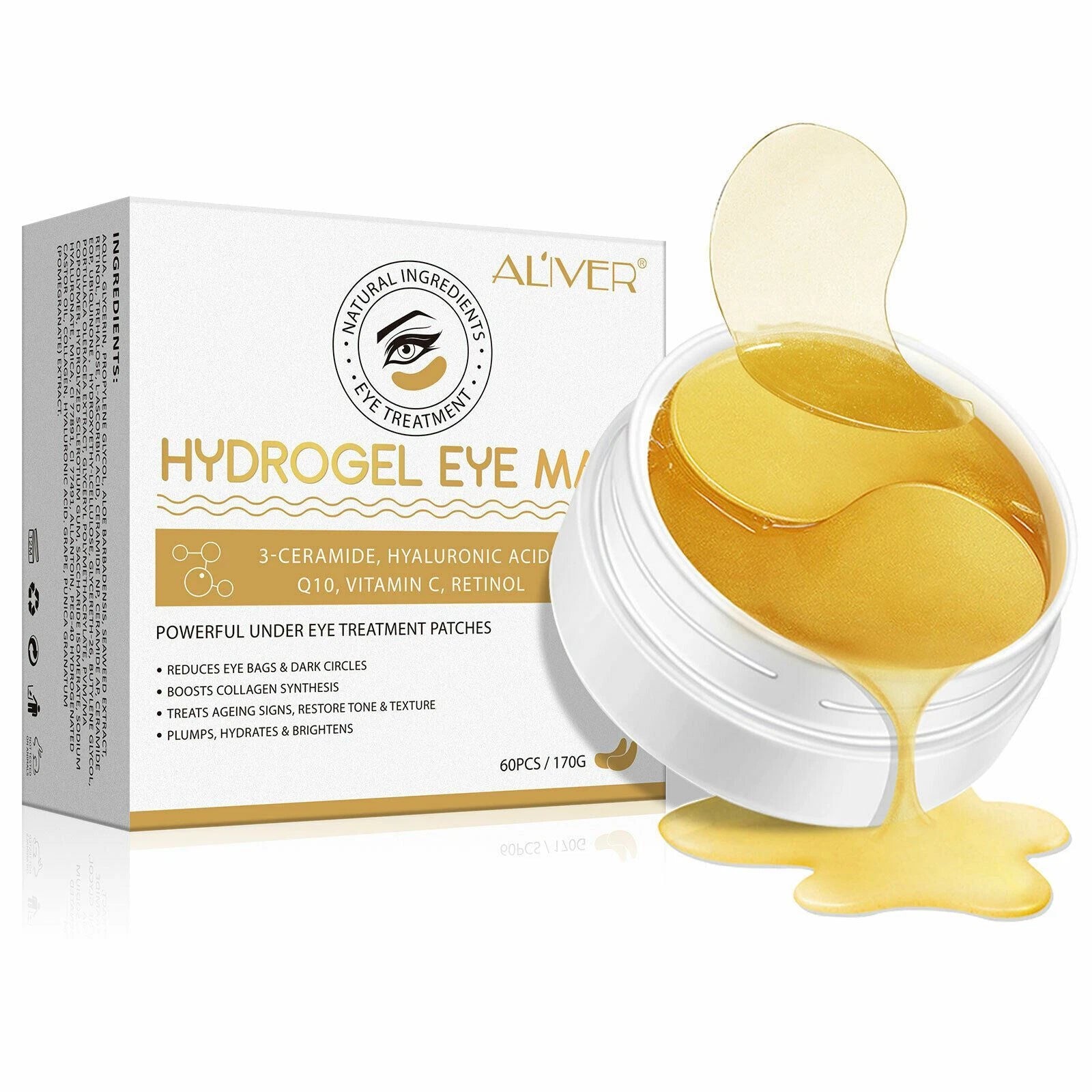 Gold Hydrogel Under Eye Patches 60pc