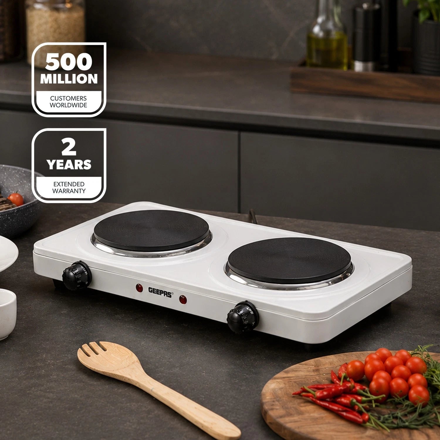 Geepas Double Electric Hot Plate 2000W