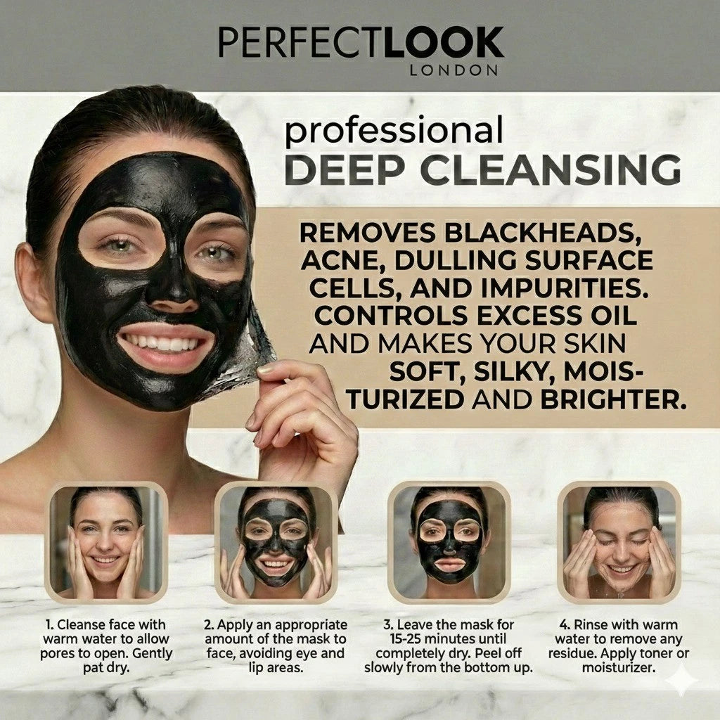 Activated Bamboo Charcoal Peel-Off Face Mask – Deep Cleansing