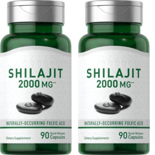 Pure Shilajit 2000mg – 180 Capsules | Fulvic Acid | Non-GMO