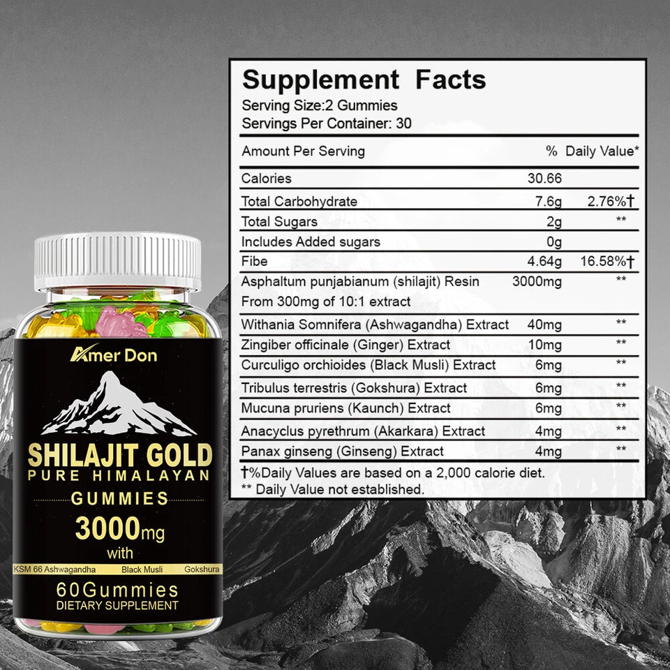 100% Pure Himalayan Shilajit – Fulvic Acid | Potent Resin