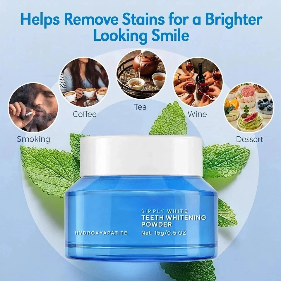 Purely WHITE Deluxe Teeth Whitening Powder – Stain Removal