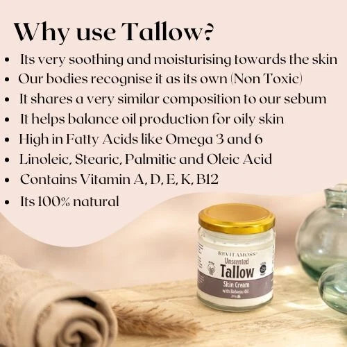Whipped Halal Tallow Cream Moisturizer for Dry Skin – 200g