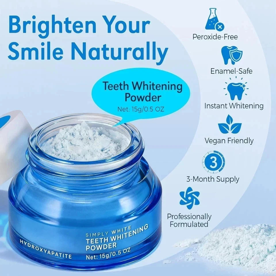 Purely WHITE Deluxe Teeth Whitening Powder – Stain Removal